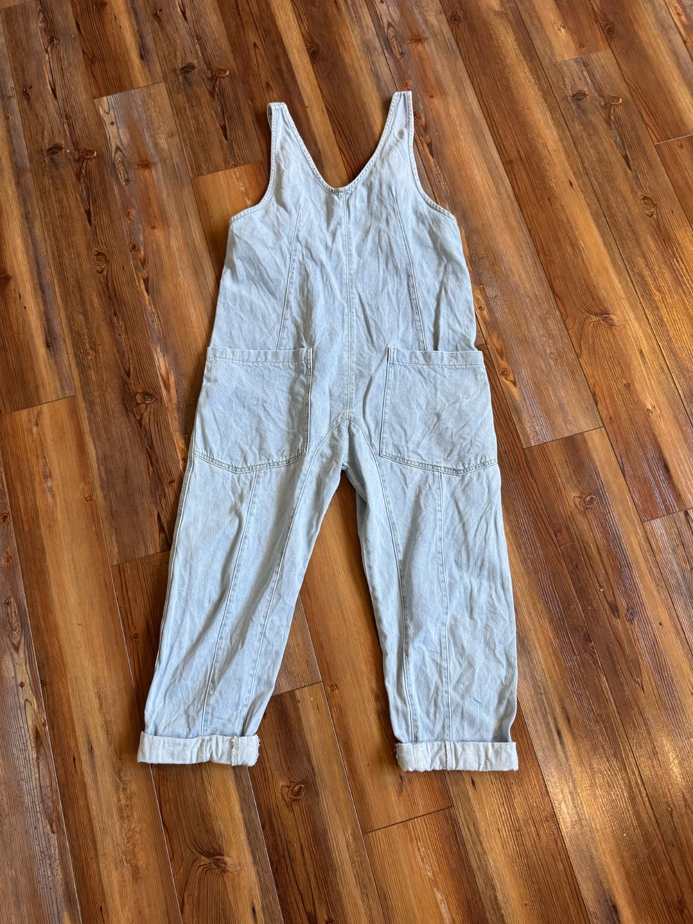 Free people - Classic Light Blue Denim One-Piece Overalls